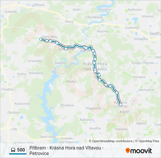  500: карта маршрута