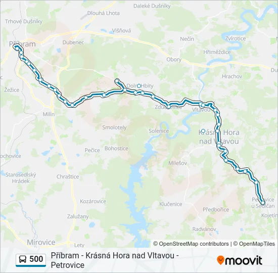  500: карта маршрута