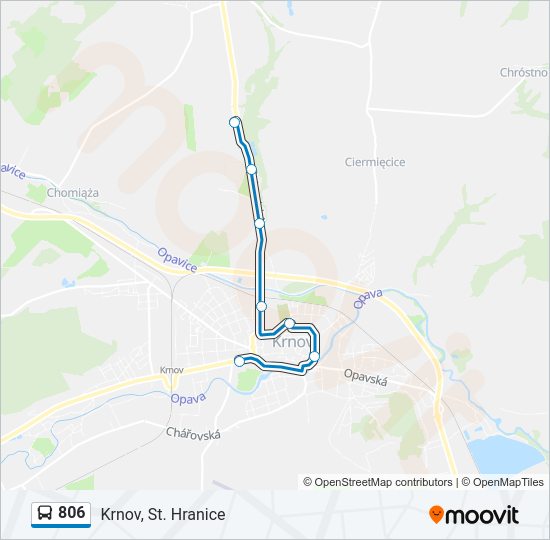 Автобус 806: карта маршрута