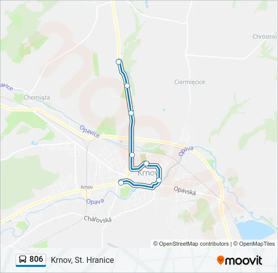 806 Bus Line Map