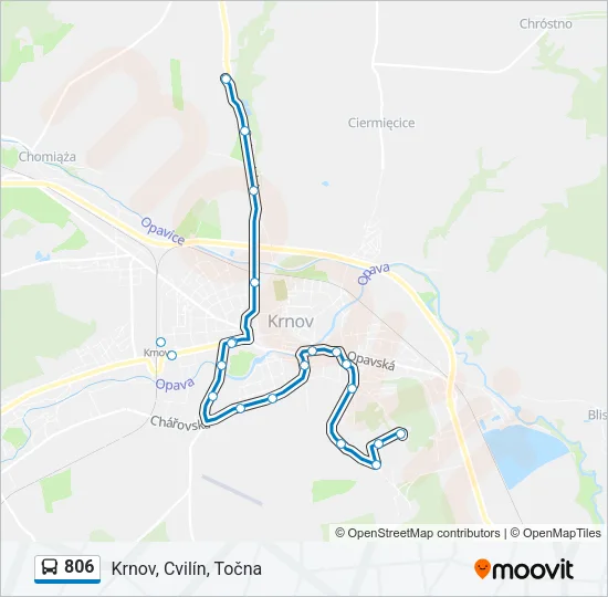 806 Bus Line Map
