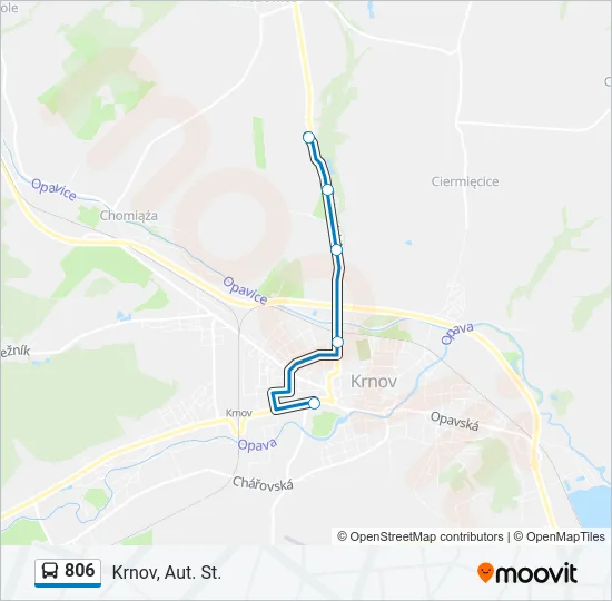 806 Bus Line Map
