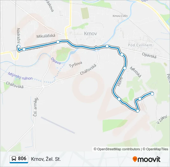 806 Bus Line Map