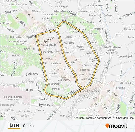 H4 Light Rail Line Map