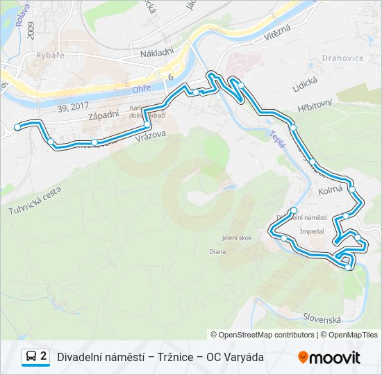 Автобус 2: карта маршрута