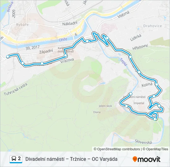 2 Bus Line Map