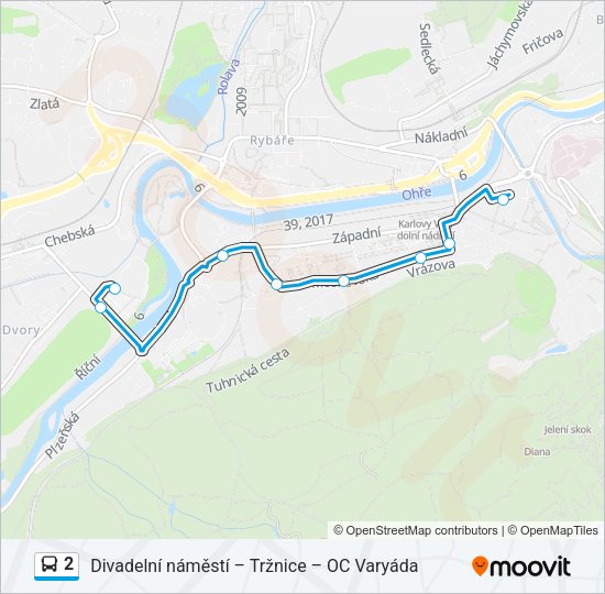 Автобус 2: карта маршрута