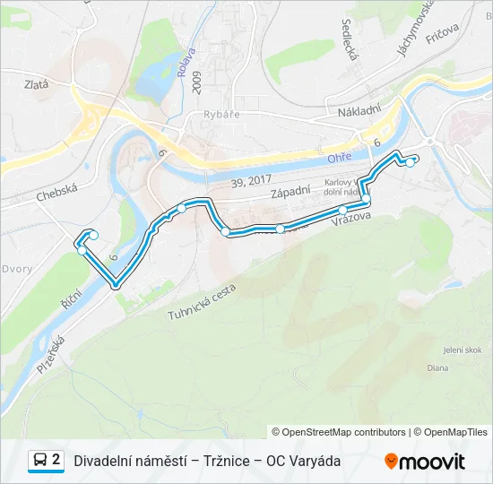 2 Bus Line Map