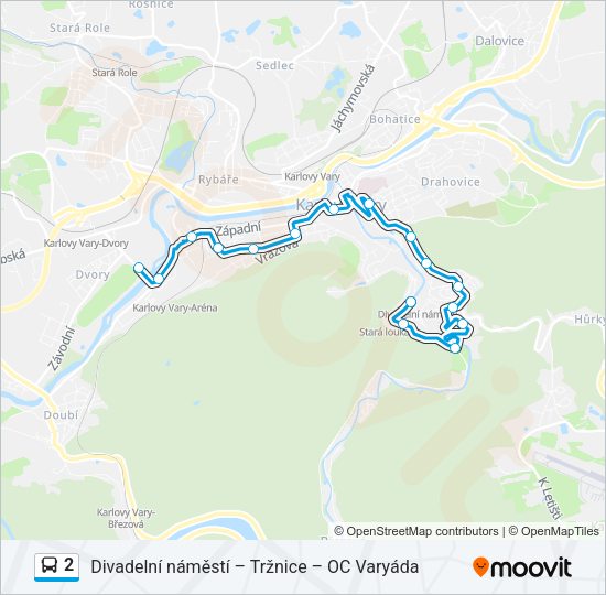 Автобус 2: карта маршрута