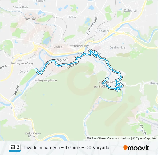 2 Bus Line Map