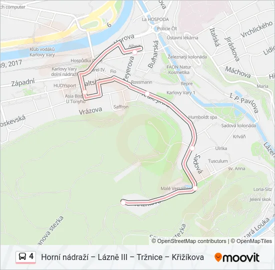 4 Bus Line Map
