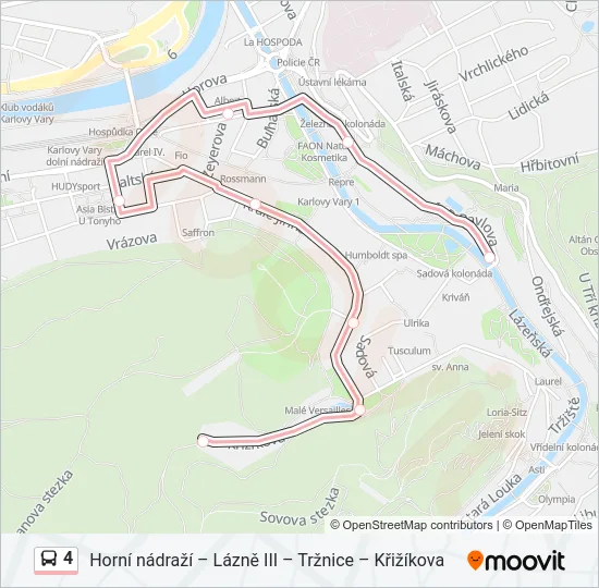 4 Bus Line Map