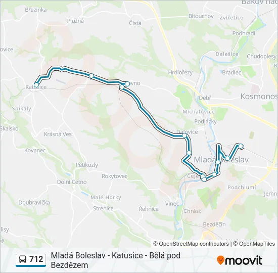 712  Line Map