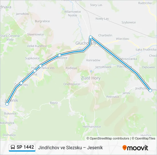 SP 1442 Bus Line Map