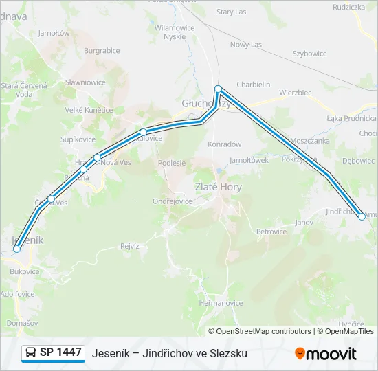 Автобус SP 1447: карта маршрута
