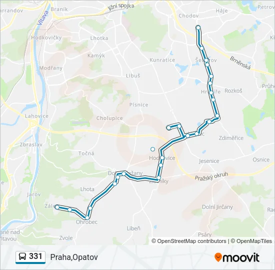 331 Bus Line Map