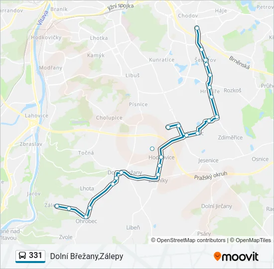 331 Bus Line Map