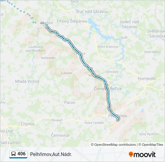 406  Line Map