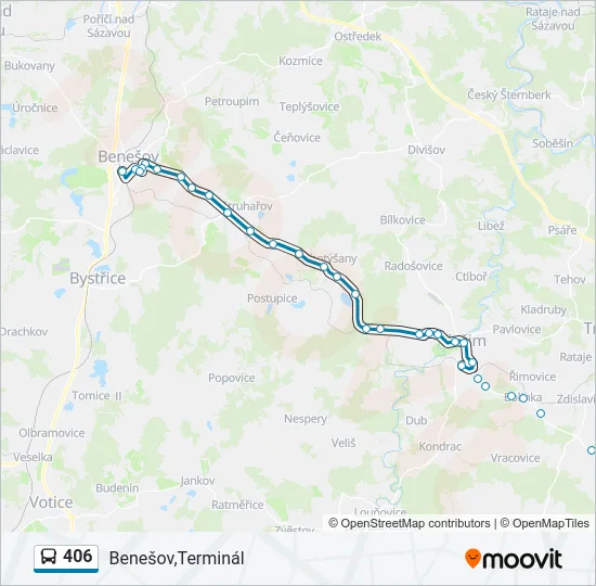 406  Line Map