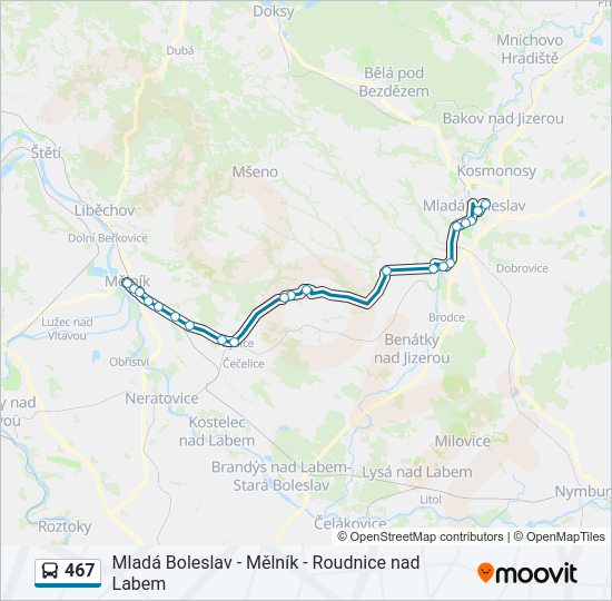  467: карта маршрута