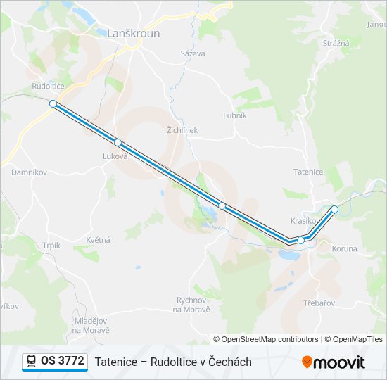 OS 3772 Train Line Map