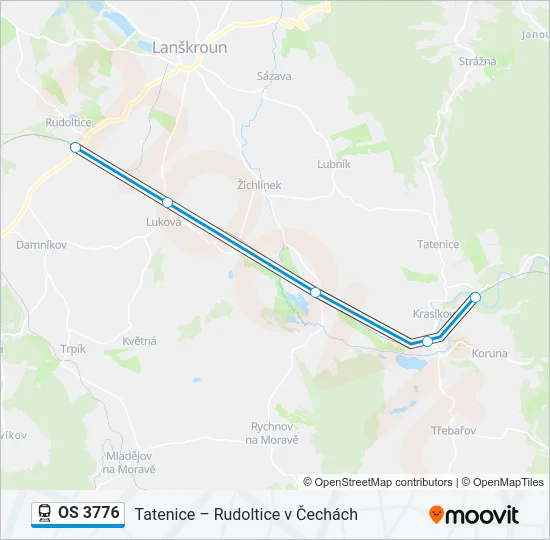 OS 3776 Train Line Map