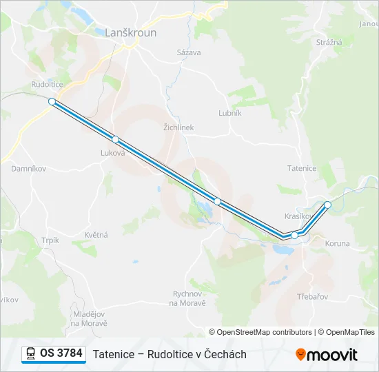 OS 3784 Train Line Map