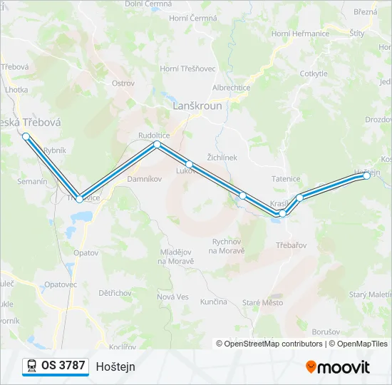 OS 3787 Train Line Map