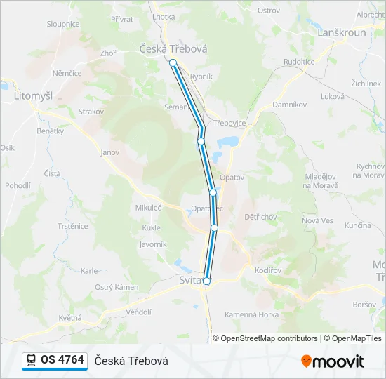 OS 4764 Train Line Map