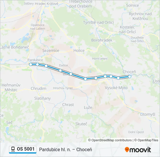 OS 5001 Train Line Map