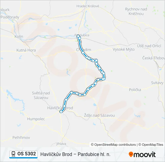 OS 5302 Train Line Map