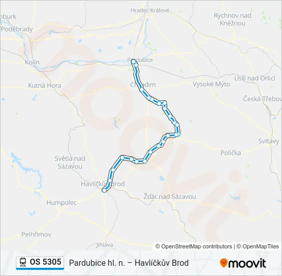 OS 5305 Train Line Map