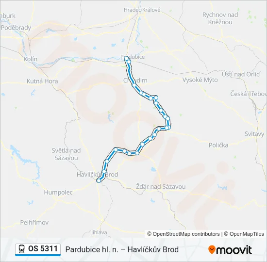 OS 5311 Train Line Map