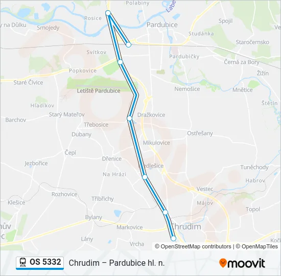 OS 5332 Train Line Map