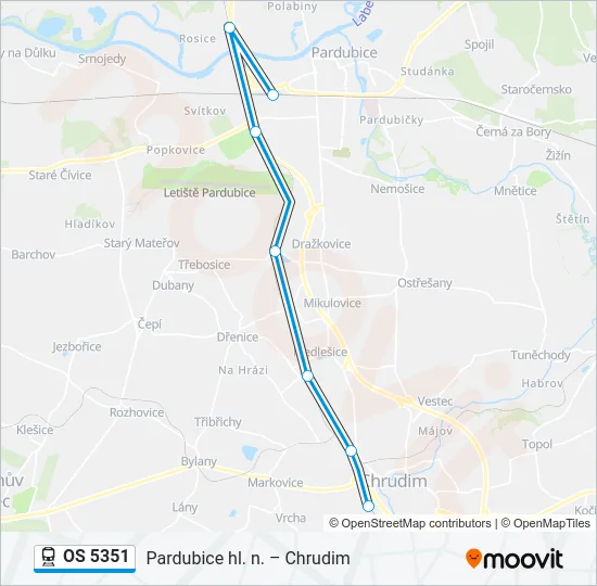 OS 5351 Train Line Map