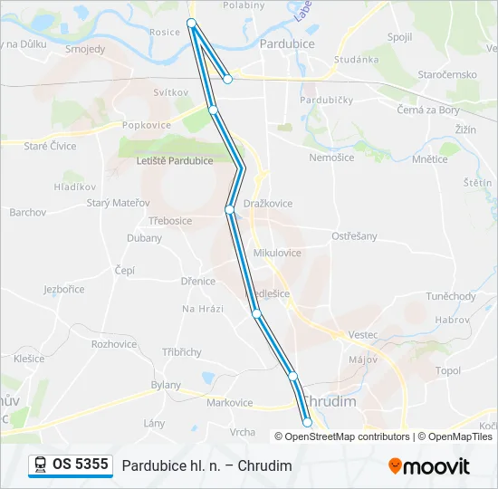 OS 5355 Train Line Map