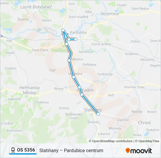 OS 5356 Train Line Map