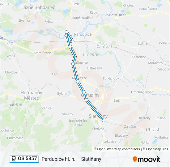 OS 5357 Train Line Map