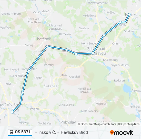 OS 5371 Train Line Map