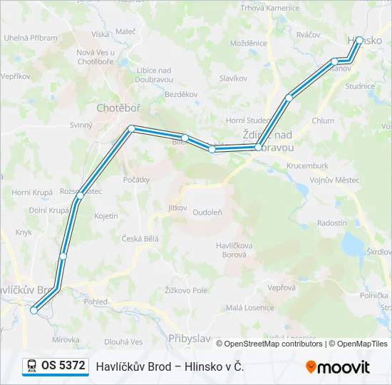 OS 5372 Train Line Map