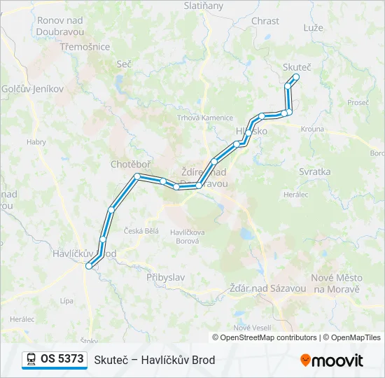 OS 5373 Train Line Map