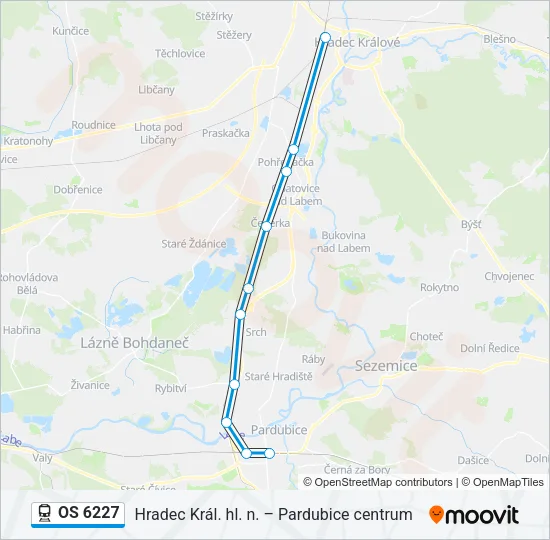 OS 6227 Train Line Map