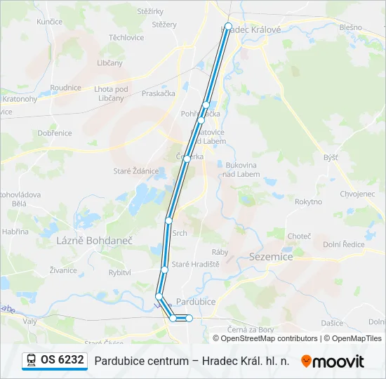 OS 6232 Train Line Map