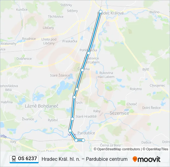 OS 6237 Train Line Map