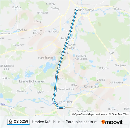 OS 6259 Train Line Map