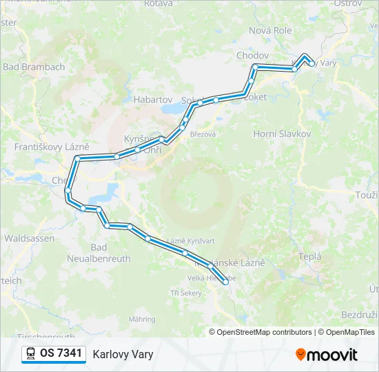 OS 7341 Train Line Map