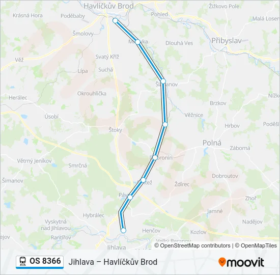 OS 8366 Train Line Map