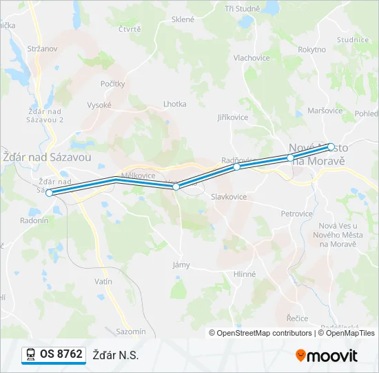 OS 8762 Train Line Map