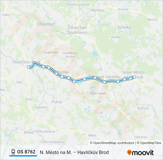 OS 8762 Train Line Map