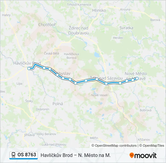 OS 8763 Train Line Map